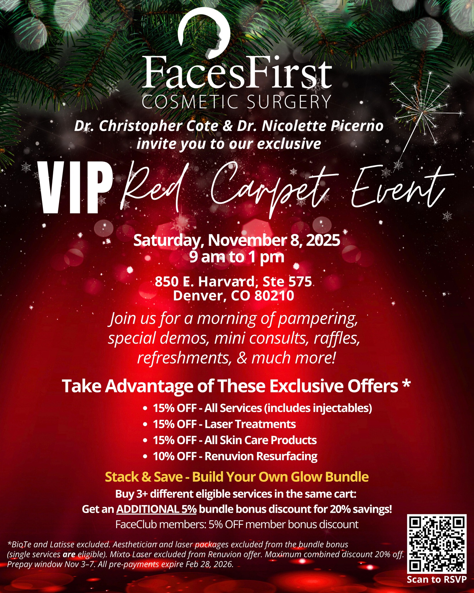 You’re Invited to the FacesFirst Cosmetic Surgery’s Exclusive VIP Red Carpet Event